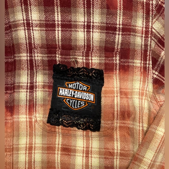 Small Bleached Flannel X Treasure Coast Harley-Davidson - Picture 4 of 8